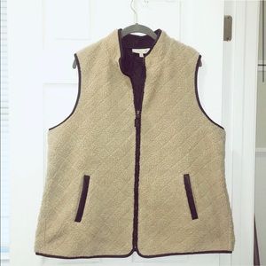 Brand New Quilted Fuzzy Vest